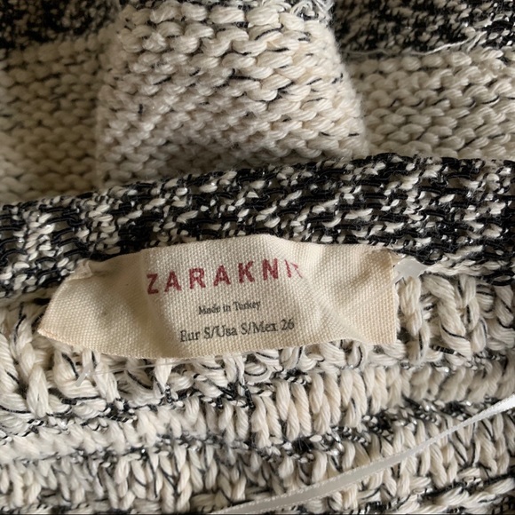 Zara fringe striped metallic open jacket - Picture 5 of 6